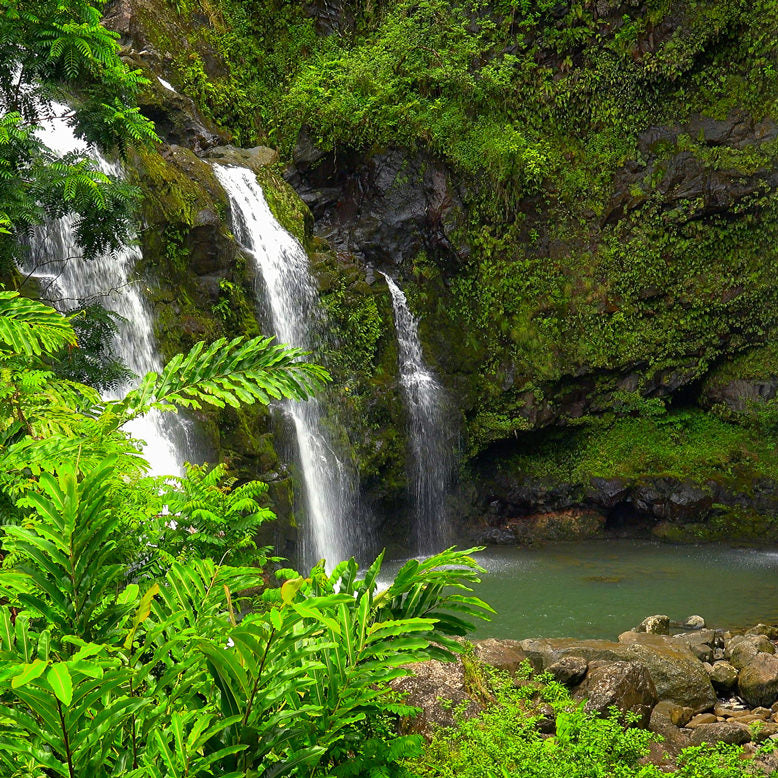 Waikani Falls hana maui hawaii